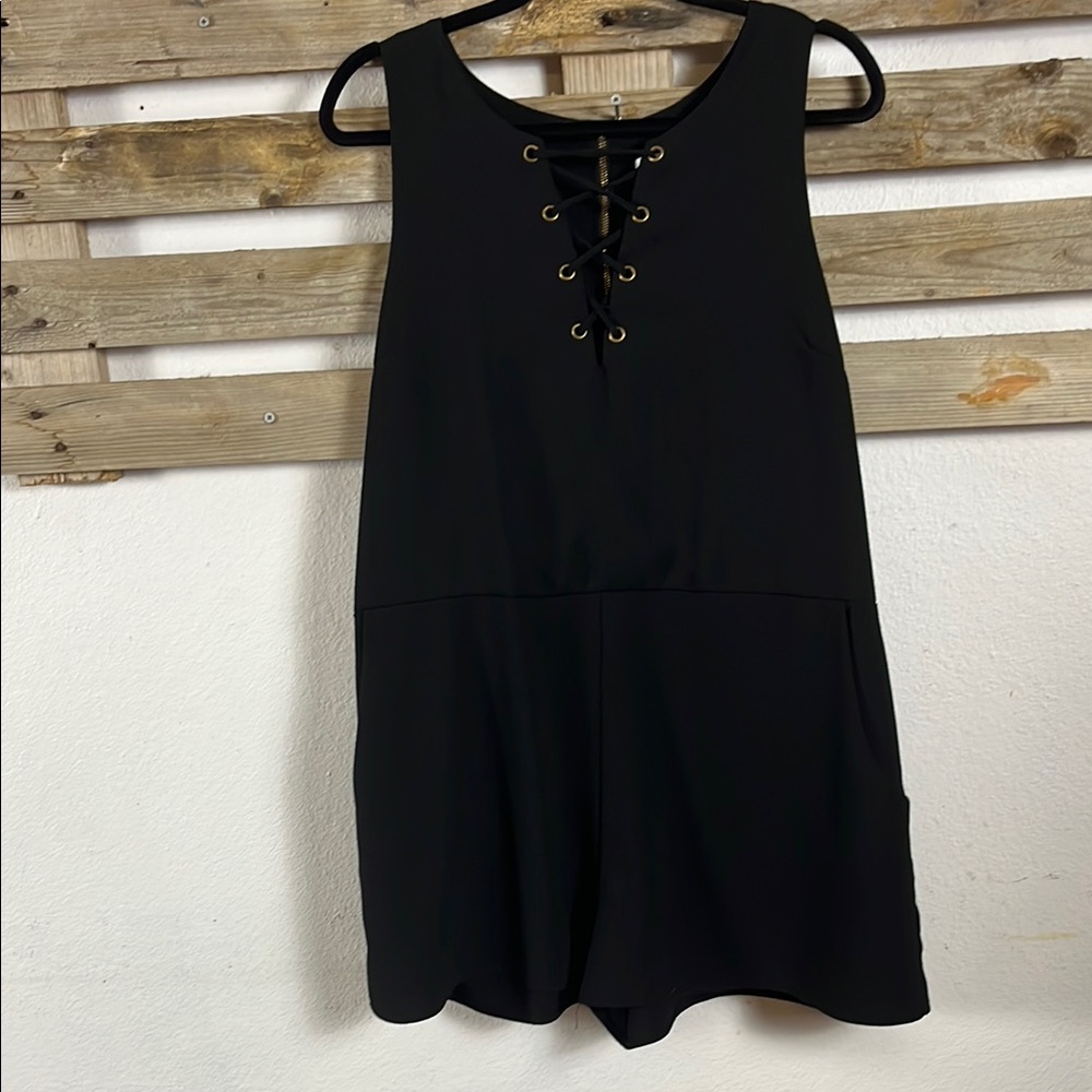 Xhilaration 2000’s Black Sleeveless Jumpsuit- S: XXL